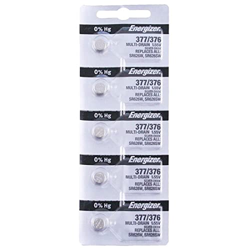 Energizer 377/376 Watch Batteries (Pack of 5)