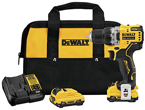 DEWALT 12V MAX XTREME Compact Brushless 3/8 in. Cordless Drill/Driver Kit, 2-Speed , 15 Clutch Settings (DCD701F2)