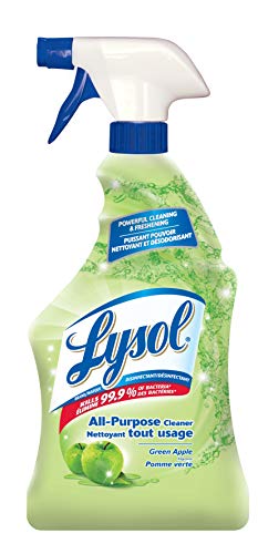 Lysol All Purpose Cleaner Trigger, Green Apple, Powerful Cleaning & Freshening, Kills 99.9% of Viruses & Bacteria, 650mL