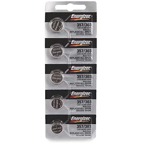 Energizer 357/303 Silver Oxide Battery: Card of 6