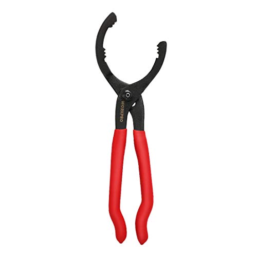 WORKPRO 12" Adjustable Oil Filter Pliers, Wrench Adjustable Oil Filter Removal Tool, Ideal for Engine Filters, Conduit, & Fittings, W114083A