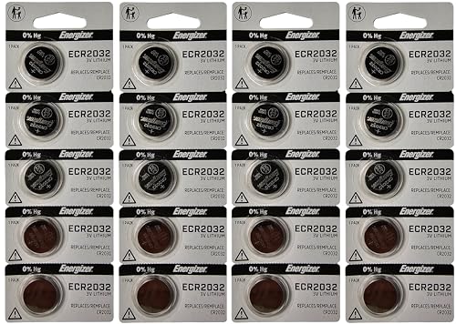 Energizer 2032 Battery CR2032 Lithium-New Mega Size Packageage-20 Count-(3v- Batteries)