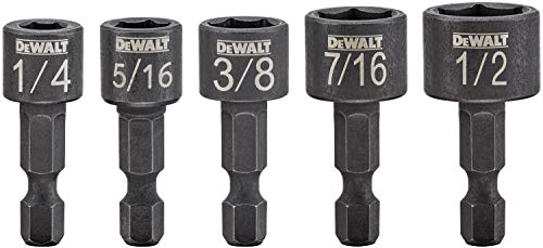 DEWALT - DWAIND-5 Nut Driver Set, Compact, 5-Piece (DWAIND5)