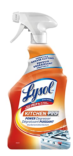 Lysol Antibacterial Kitchen Cleaner, Kitchen-Pro Power Degreaser, Unbeatable Grease Cutting, 650ml