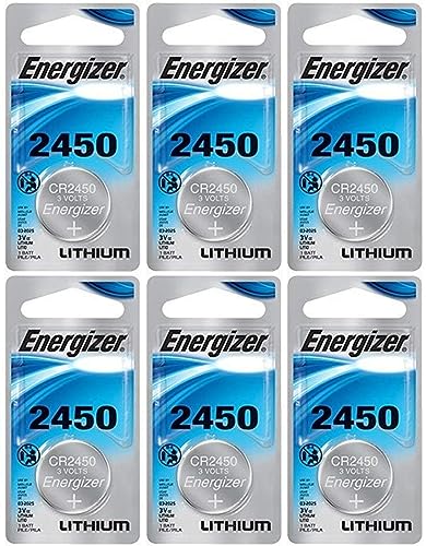 Energizer CR2450 Lithium Battery, 3v ECR2450, Qty 7