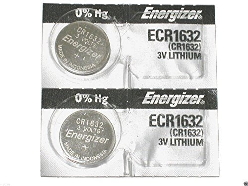 2PC Energizer ECR1632 CR1632 Lithium Coin Batteries 3V