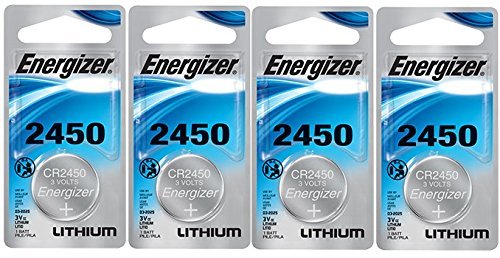 Energizer Lithium Coin Blister Pack Watch/Electronic Batteries CR2450 (Pack of 4)