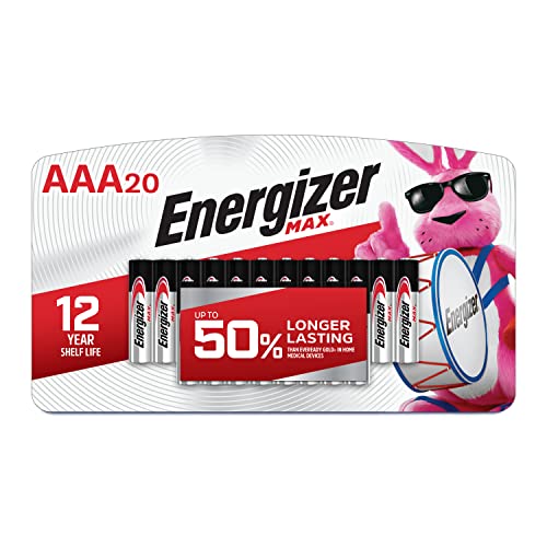 Energizer AAA Batteries, Max Triple A Alkaline, 20 Count