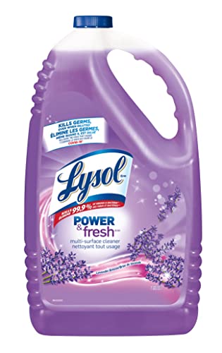 Lysol All Purpose Cleaner, Power & Fresh Multi-Surface Cleaner, Lavender Breeze, Kills germs even when diluted, 4.26L